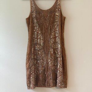 Ecote Beaded Mini Dress